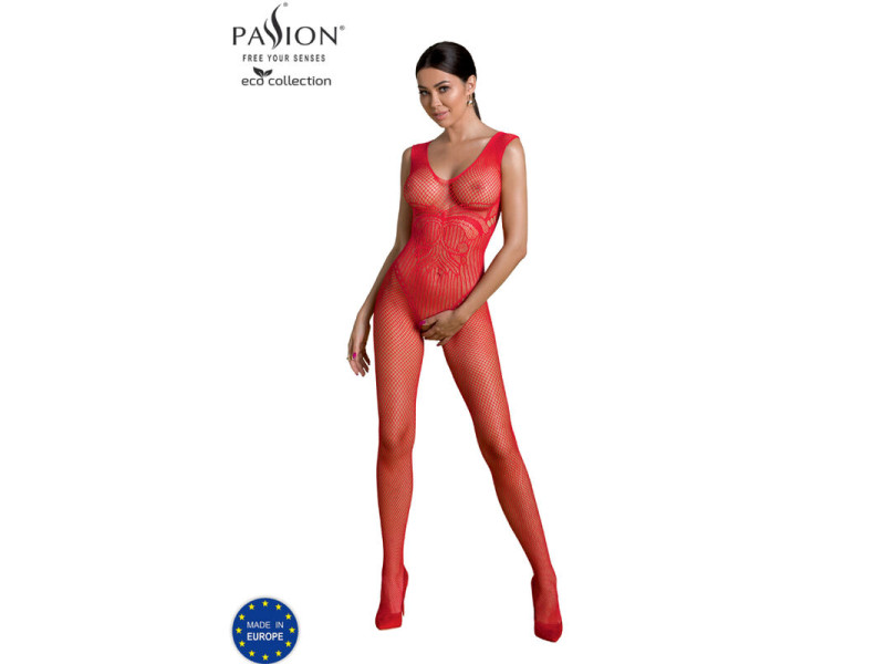 PASSION - ECO COLLECTION BODYSTOCKING ECO BS003 RED