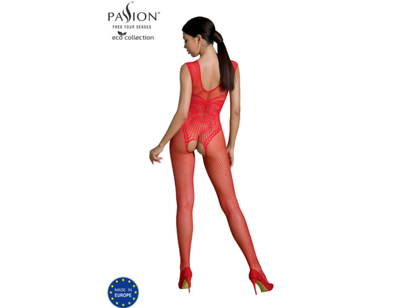 PASSION - ECO COLLECTION BODYSTOCKING ECO BS003 RED