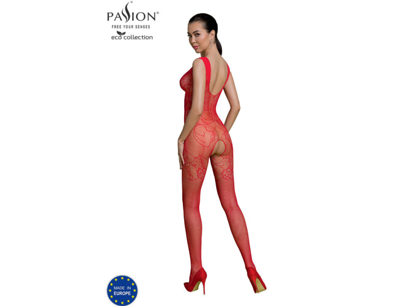 PASSION - ECO COLLECTION BODYSTOCKING ECO BS012 RED