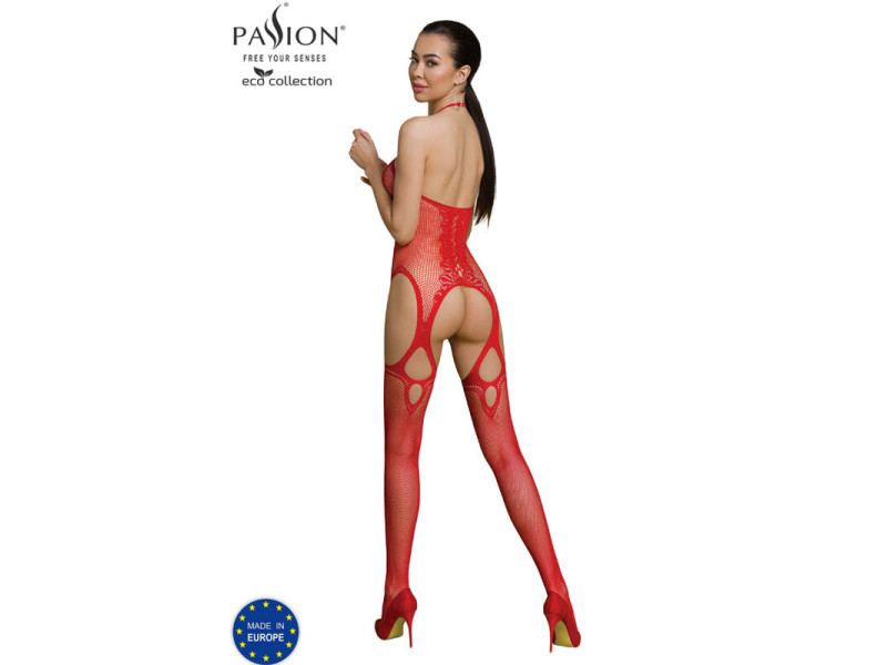 PASSION - ECO COLLECTION BODYSTOCKING ECO BS013 RED