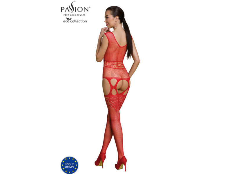 PASSION - ECO COLLECTION BODYSTOCKING ECO BS014 RED