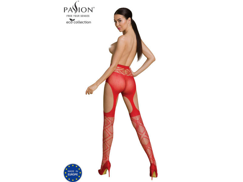 PASSION - ECO COLLECTION BODYSTOCKING ECO S005 RED