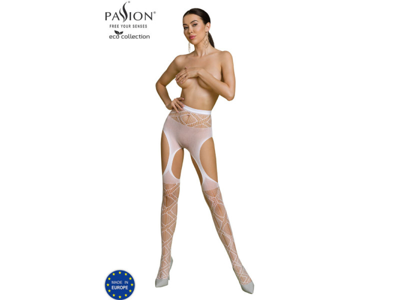 PASSION - ECO COLLECTION BODYSTOCKING ECO S005 WHITE