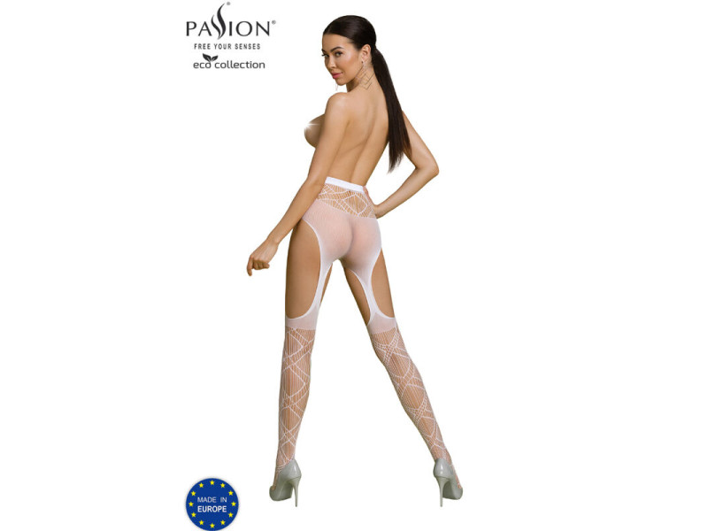 PASSION - ECO COLLECTION BODYSTOCKING ECO S005 WHITE