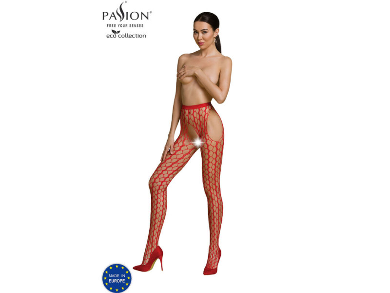 PASSION - ECO COLLECTION BODYSTOCKING ECO S007 RED