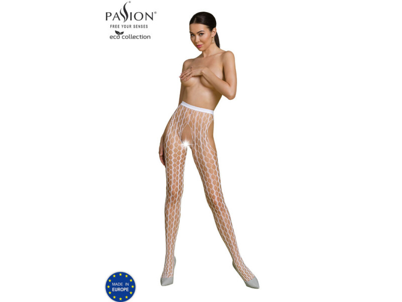 PASSION - ECO COLLECTION BODYSTOCKING ECO S007 WHITE