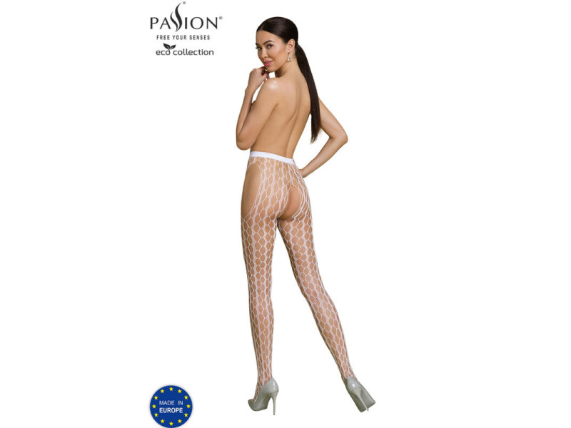 PASSION - ECO COLLECTION BODYSTOCKING ECO S007 WHITE