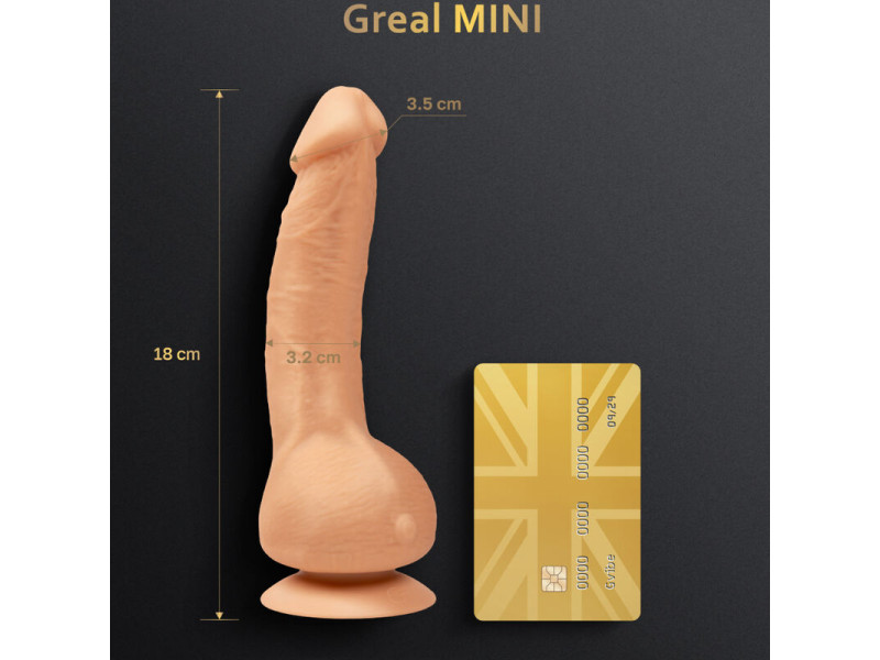 G-VIBE - GREAL MINI VIBRATOR DILDO NATURAL SILICONE