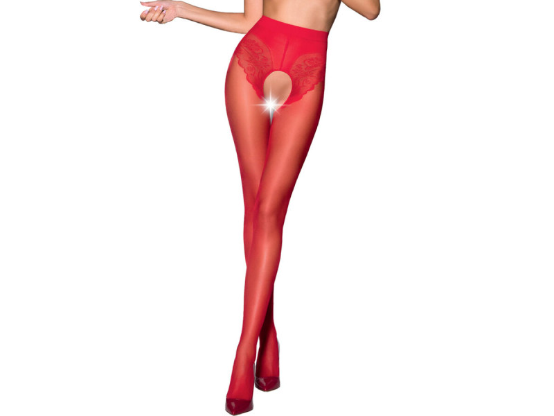 PASSION - TIOPEN 006 RED TIGHTS 1/2 30 DEN