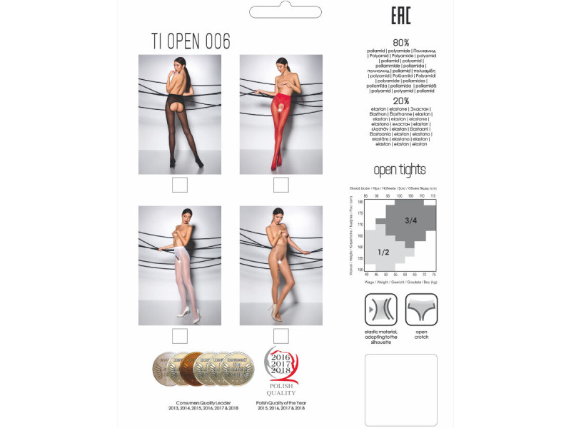 PASSION - TIOPEN 006 RED TIGHTS 1/2 30 DEN