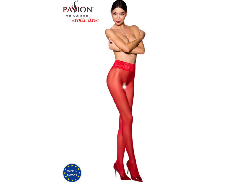 PASSION - TIOPEN 008 RED TIGHTS 1/2 30 DEN