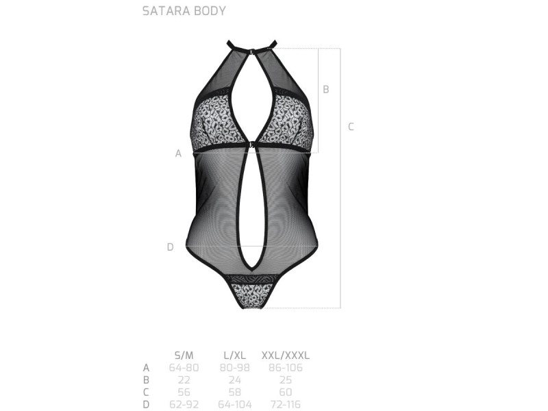 PASSION - SATARA BODY EROTIC LINE BLACK S/M