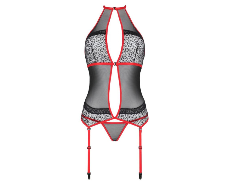 PASSION - SATARA CORSET EROTIC LINE RED S/M