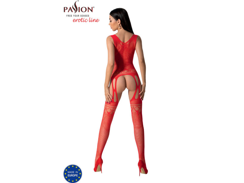 PASSION - BS099 RED BODYSTOCKING ONE SIZE