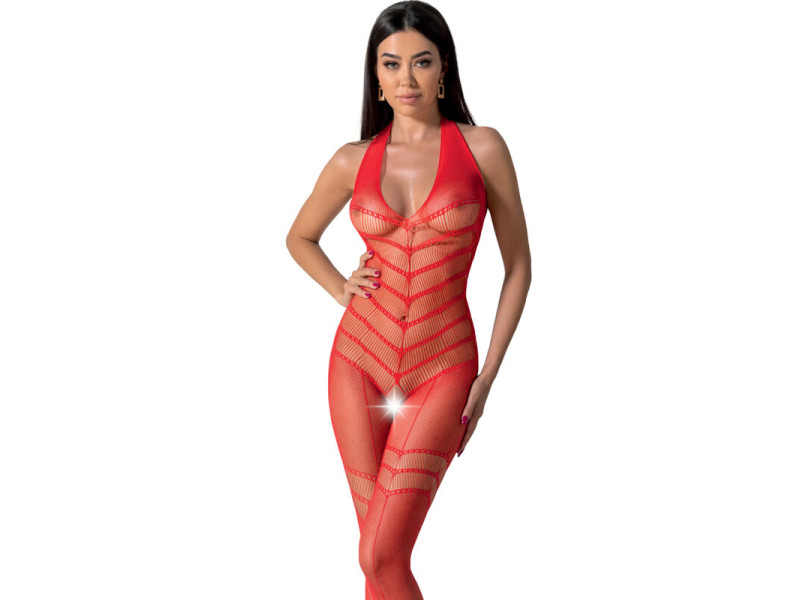 PASSION - BS100 BODYSTOCKING RED ONE SIZE