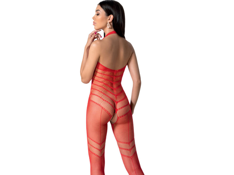 PASSION - BS100 BODYSTOCKING RED ONE SIZE