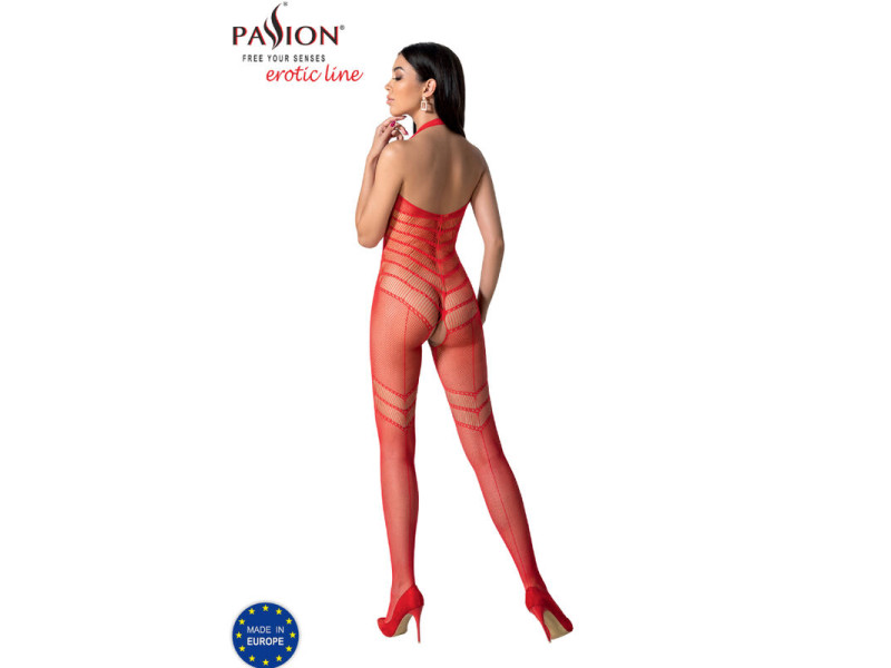 PASSION - BS100 BODYSTOCKING RED ONE SIZE