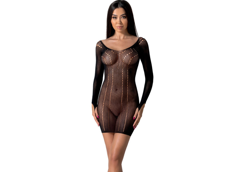 PASSION - BS101 BODYSTOCKING BLACK ONE SIZE