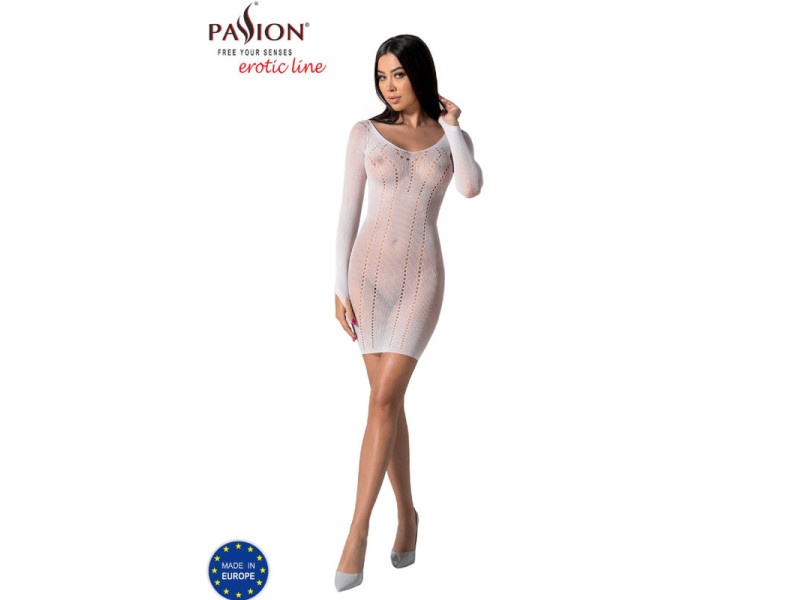 PASSION - BS101 WHITE BODYSTOCKING ONE SIZE