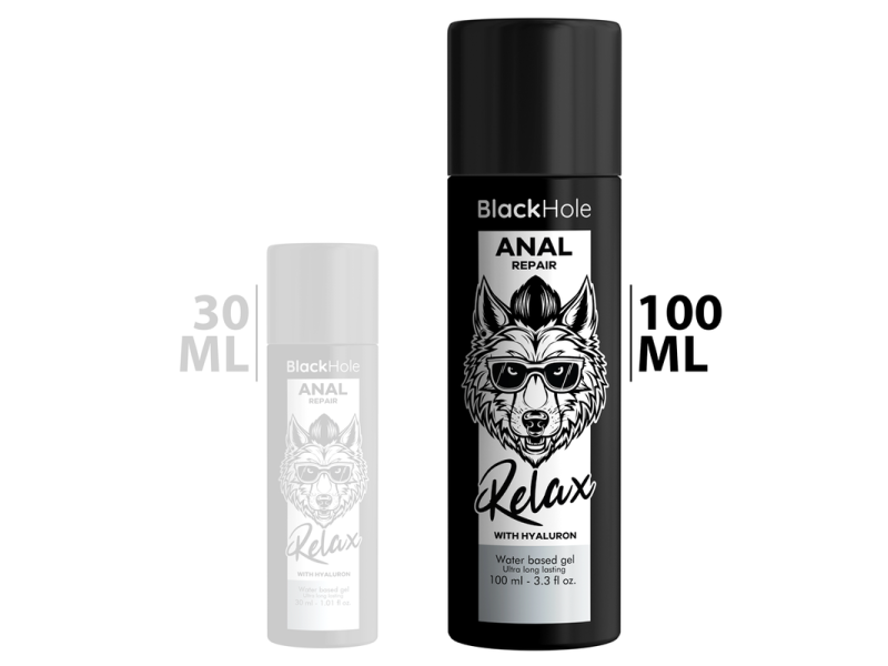 BLACK HOLE - ANAL REPAIR WATER BASED RELAX WITH HYALURON 100 ML