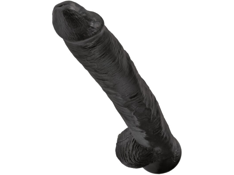 KING COCK - REALISTIC PENIS WITH BALLS 30.5 CM BLACK