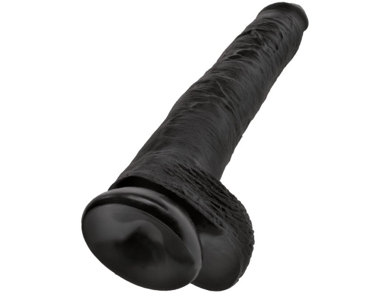 KING COCK - REALISTIC PENIS WITH BALLS 30.5 CM BLACK