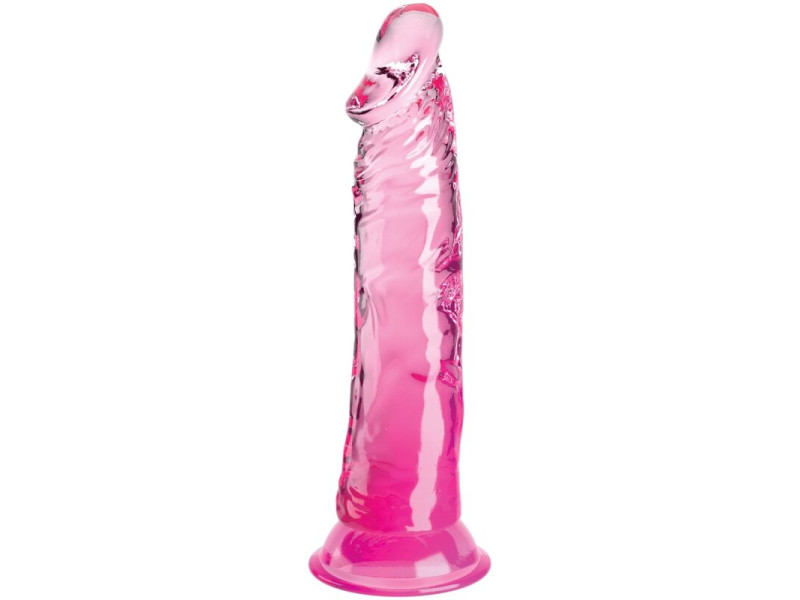 KING COCK - CLEAR REALISTIC PENIS 19.7 CM PINK