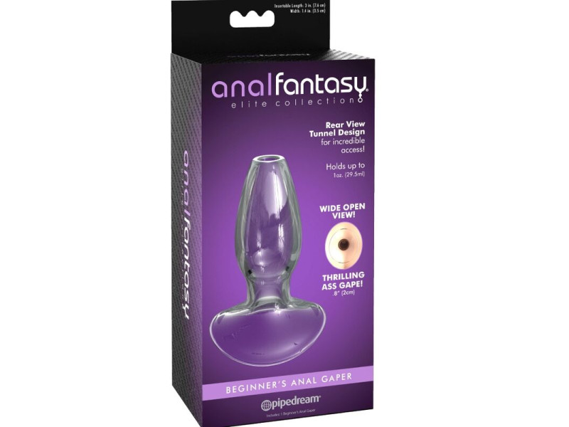 ANAL FANTASY ELITE COLLECTION - ANAL GAPER DILATOR FOR BEGINNERS CRYSTAL SIZE S