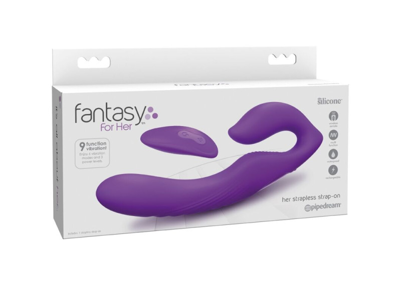 FANTASY FOR HER - DOUBLE PENETRATION VIBRATOR REMOTE CONTROL 9 VIOLET LEVELS