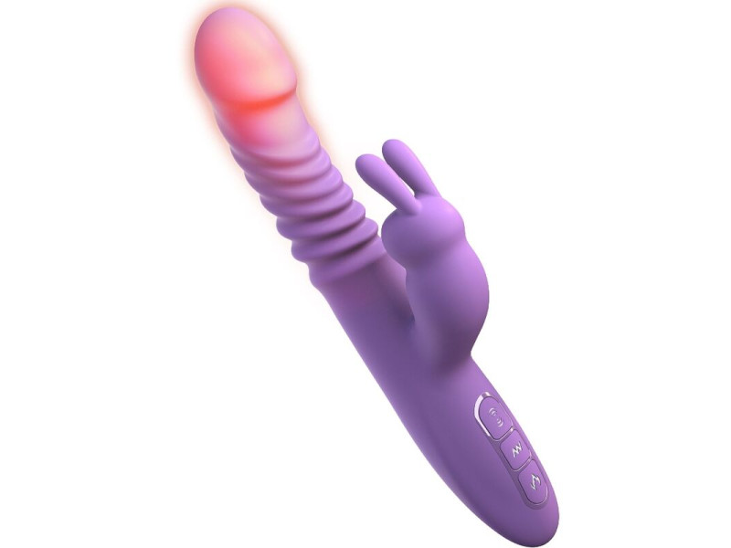 FANTASY FOR HER - RABBIT CLITORIS STIMULATOR WITH HEAT OSCILLATION AND VIBRATION FUNCTION VIOLET