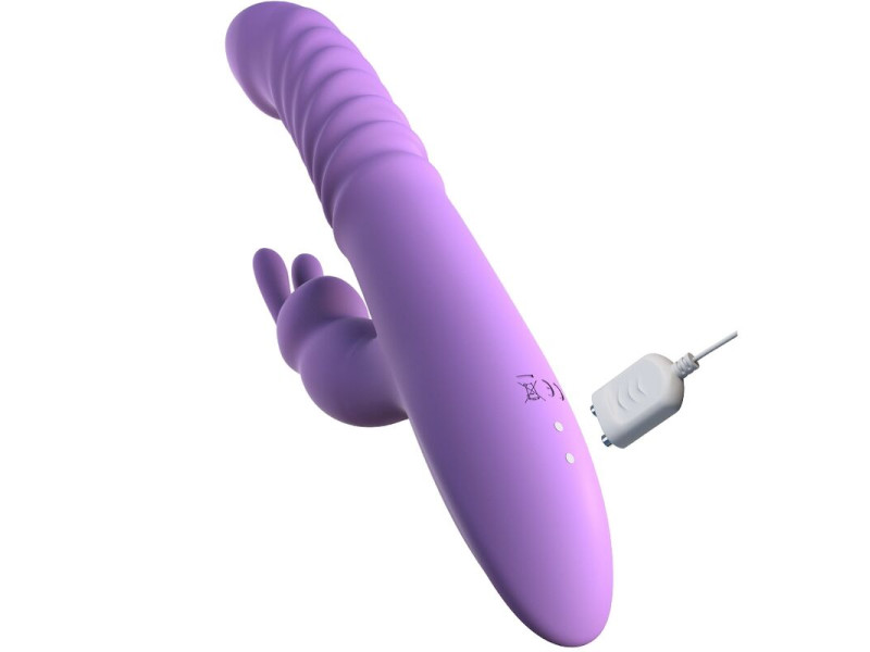 FANTASY FOR HER - RABBIT CLITORIS STIMULATOR WITH HEAT OSCILLATION AND VIBRATION FUNCTION VIOLET