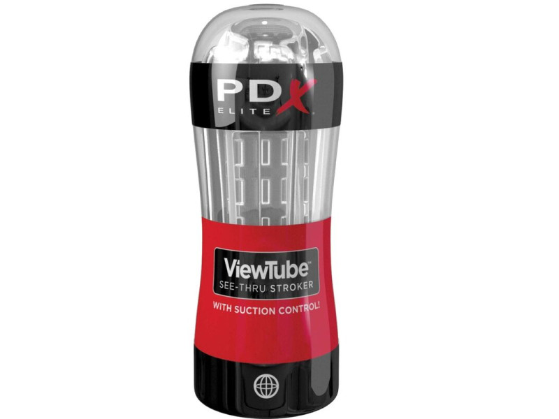 PDX ELITE - STROKER VIEWTUBE CONTROL SUCTION TRANSPARENT