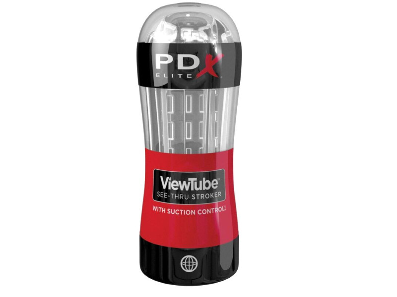 PDX ELITE - STROKER VIEWTUBE CONTROL SUCTION TRANSPARENT