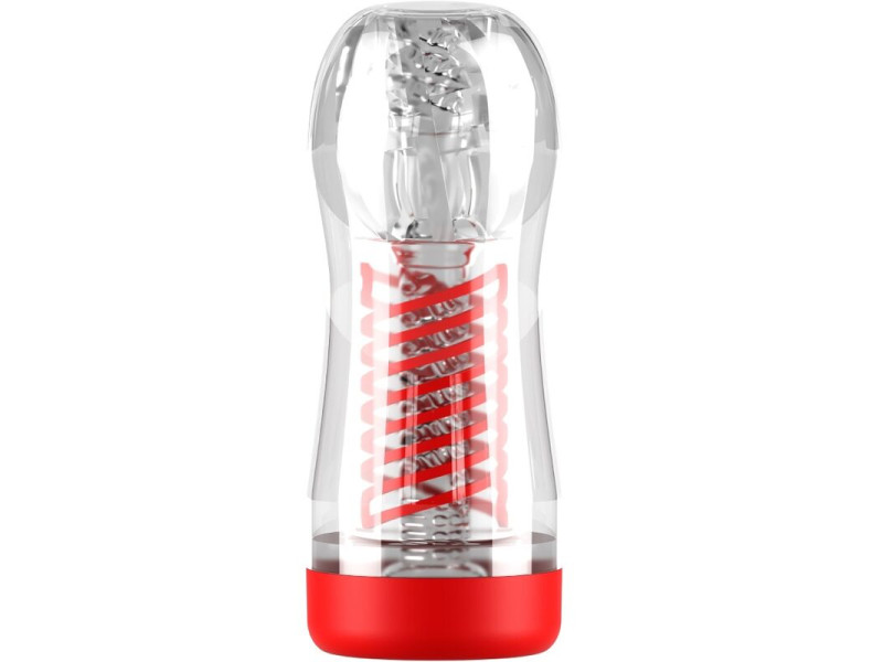 PDX ELITE - STROKER VIEWTUBE 2 SPIRAL COMPRESSION TRANSPARENT