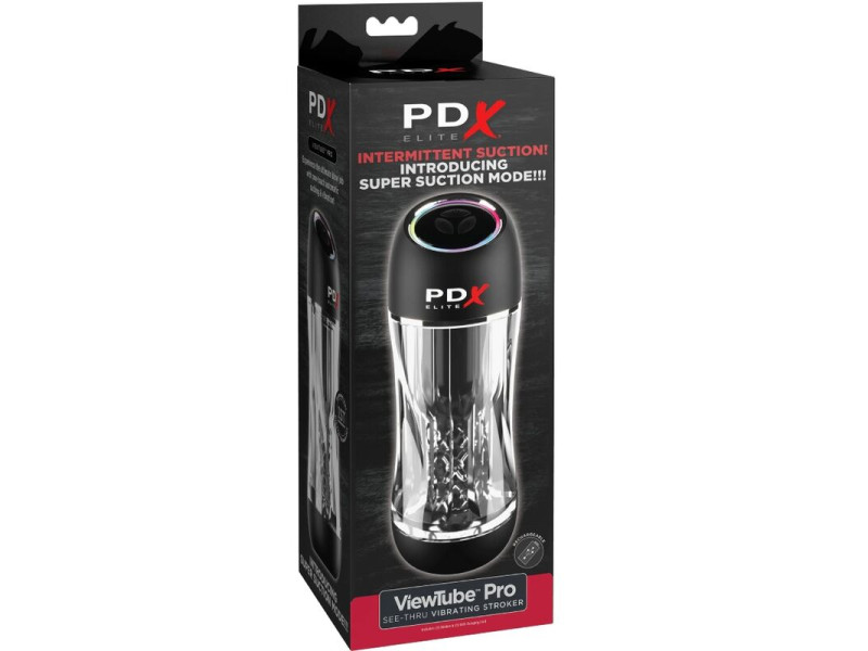 PDX ELITE - STROKER VIEWTUBE PRO VIBRATOR TRANSPARENT