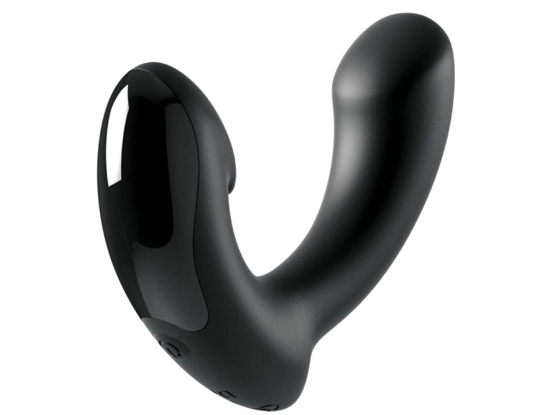 SIR RICHARDS - BLACK SILICONE P-POINT PROSTATE MASSAGER