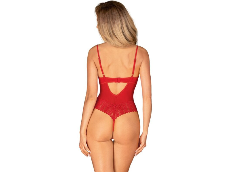 OBSESSIVE - INGRIDIA CROTCHLESS RED XS/S