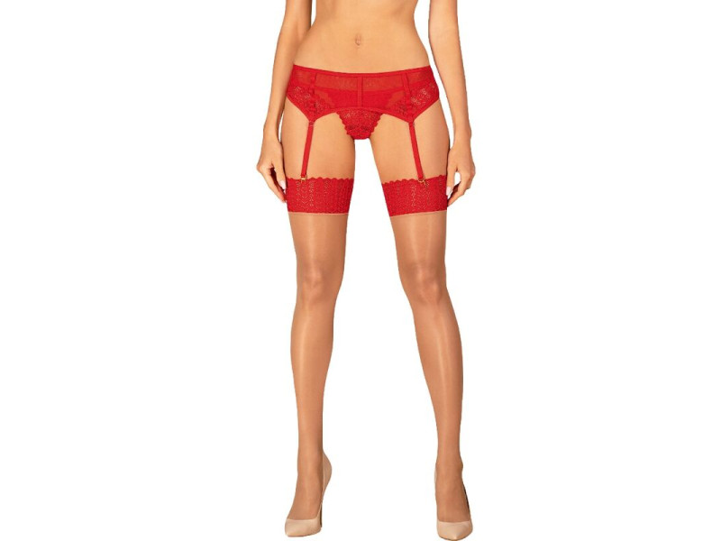 OBSESSIVE - INGRIDIA STOCKINGS RED XS/S