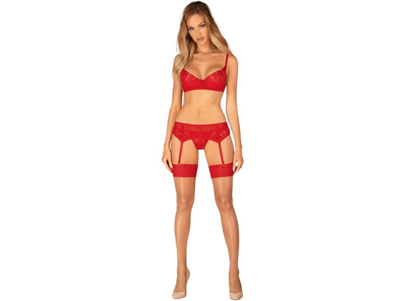 OBSESSIVE - INGRIDIA STOCKINGS RED XS/S