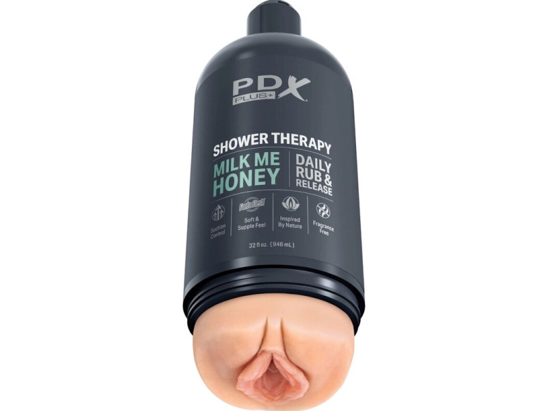 PDX PLUS - STROKER MASTURBATOR DISCREET DESIGN OF MILK ME HONEY SHAMPOO BOTTLE