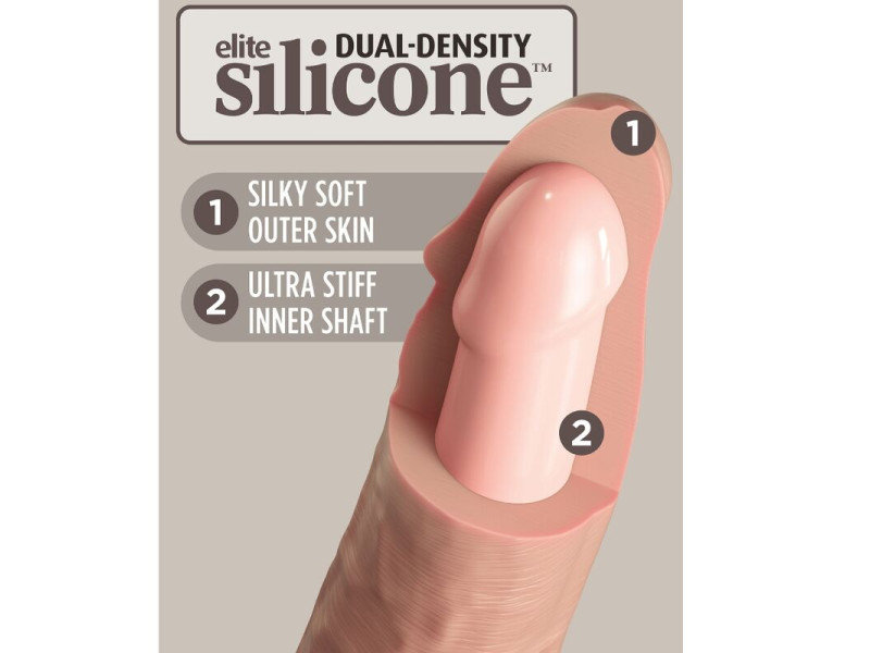 KING COCK - ELITE REALISTIC SILICONE DILDO 15.2 CM