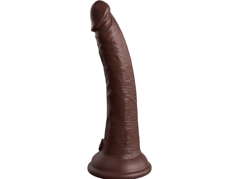 KING COCK - ELITE REALISTIC SILICONE DILDO 17.8 CM BROWN