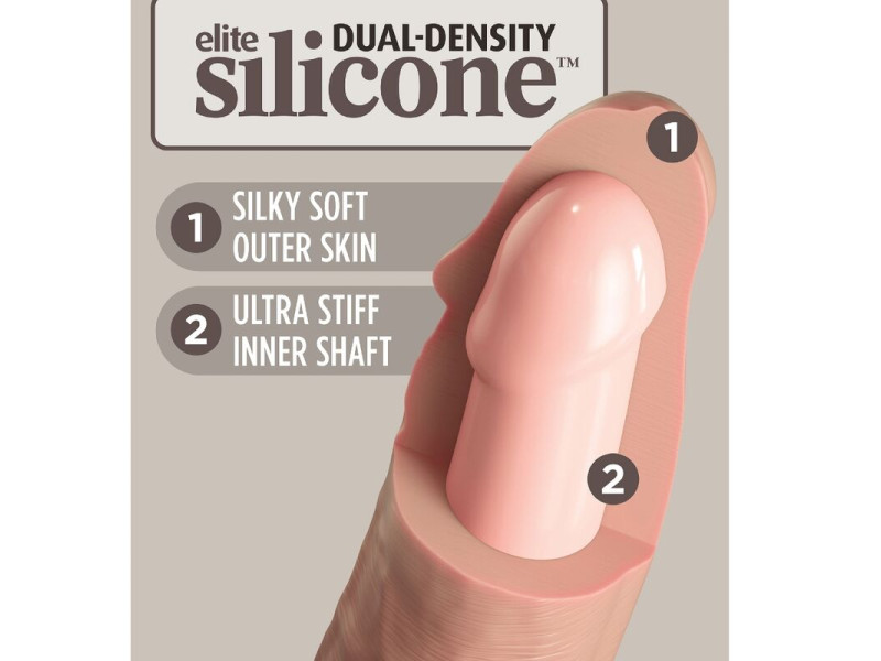 KING COCK - ELITE REALISTIC SILICONE DILDO 17.8 CM