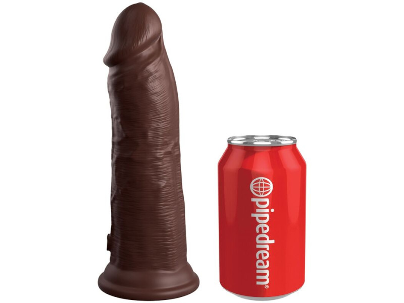 KING COCK - ELITE REALISTIC SILICONE DILDO 20.3 CM BROWN