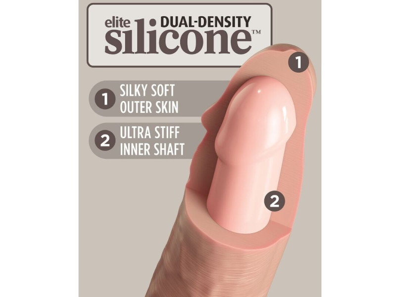 KING COCK - ELITE REALISTIC SILICONE DILDO 20.3 CM