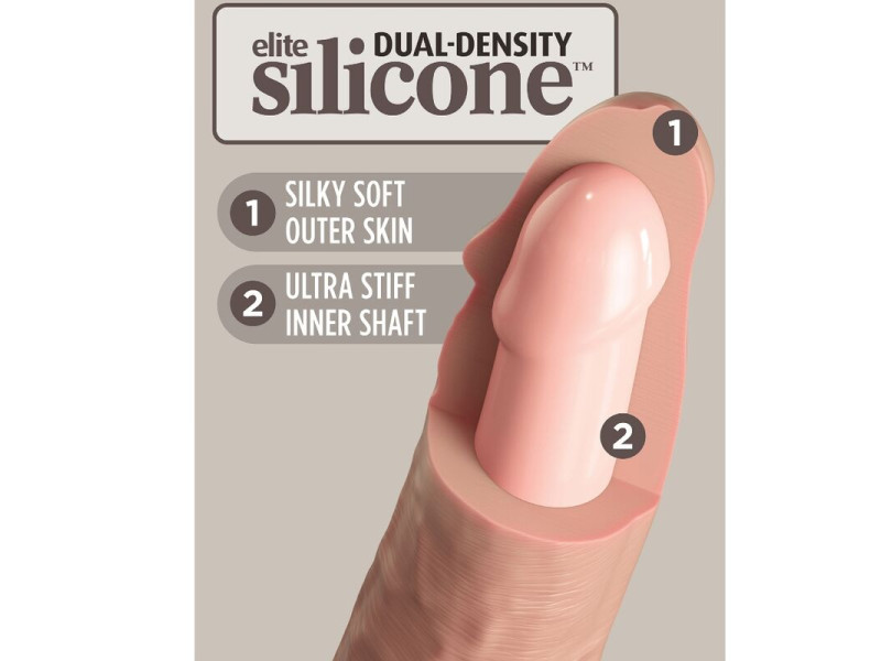 KING COCK - ELITE REALISTIC SILICONE DILDO 25.4 CM