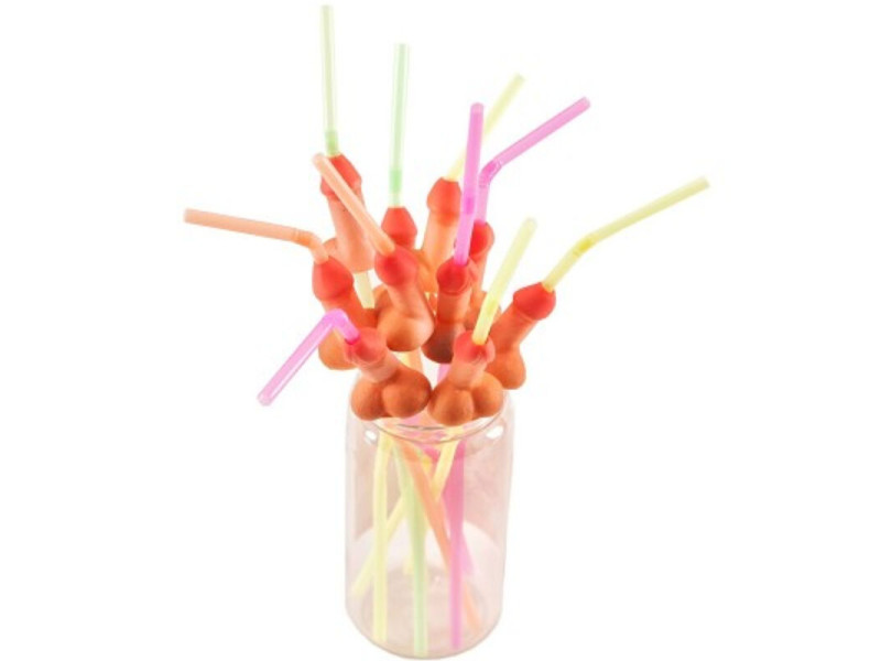 DIABLO PICANTE - BAG OF 10 NATURAL BIG PENIS STRAWS