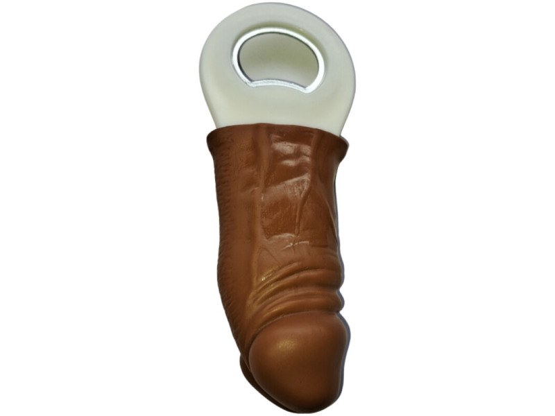 DIABLO PICANTE - BROWN RUBBER PENIS SHAPED OPENER