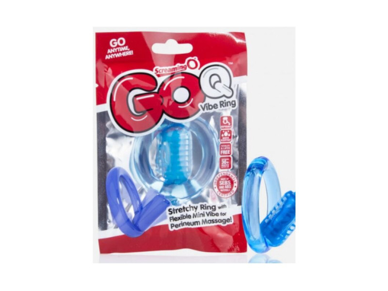 SCREAMING O - GO Q VIBE TRANSPARENT VIBRATORING