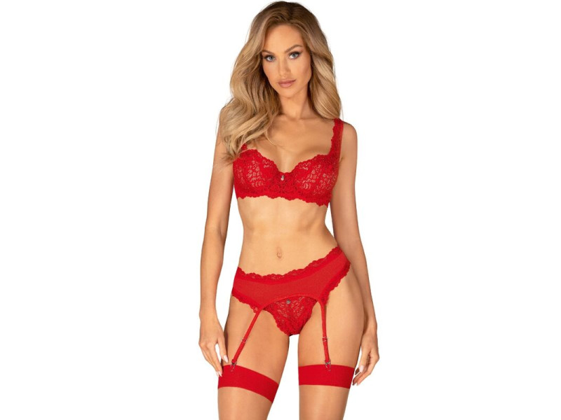 OBSESSIVE - AMOR CHERRIS SET 3 PIECES S/M